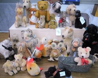 Collection of Stieff animals...all need new and loving homes