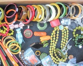 Lots of Bakelite jewelry...more to be photographed.  