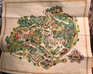 Six Flags vintage map