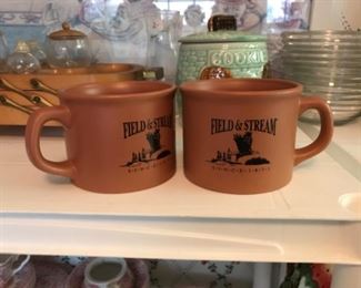 Field and stream soup mugs