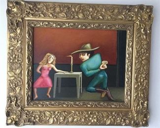 PRESTON MCCALL, AMERICAN 20th CENTURY “UNCLE JACK” OIL ON CANVAS, SIGNED