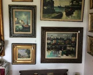 LOADS OF ORIGINAL ARTWORK, TWO BY M. EDWARD GRIFF