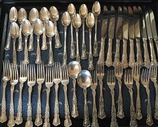 GORHAM STERLING SILVER SERVICE FOR 8, BUTTERCUP PATTERN