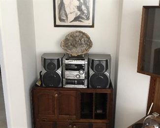 stereo with multiple CD unit – $95