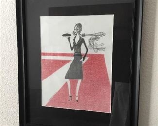 outstanding mid century original art – $95 unlisted artist