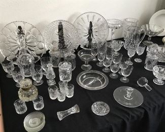 vintage crystal including Waterford and American brilliant plus more