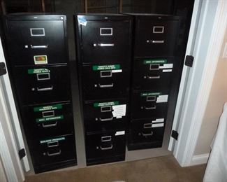 3 File cabinets 