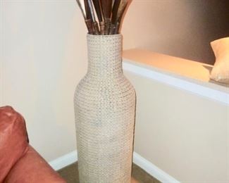 Large Woven Vase w/ Palms