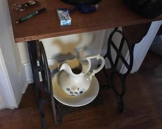 Washing Pitcher, Sewing Table, decor