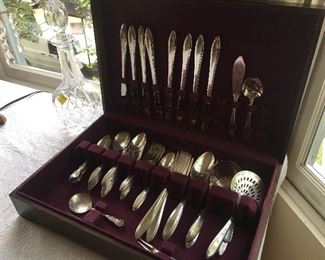 One of three sets of flatware
