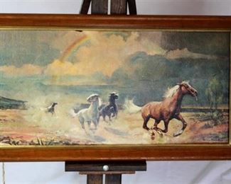 Horses Running Framed Print