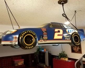 Vintage Rusty Wallace Car pool table Light
