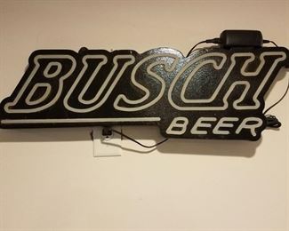 Busch Beer neon light (works but not shown)