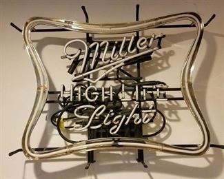 Miller light neon light (works but not shown)