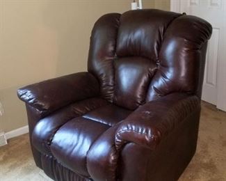 Leather recliner