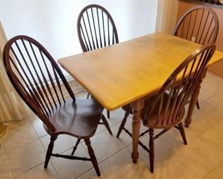 Kitchen table and four chairs