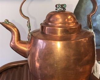 french copper tea pot