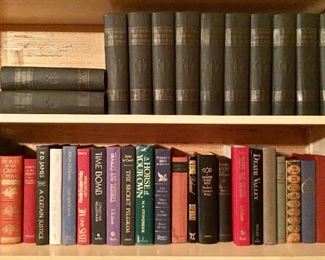 Antique books and vintage novels