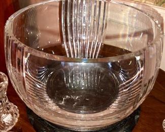 Lenox sign cut glass bowl