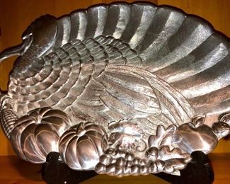 Gorham aluminum turkey platter