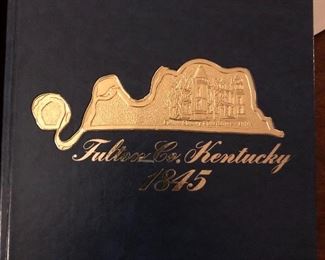 History of Fulton County Ky leather bound book. 