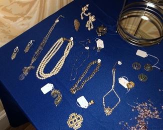 Overview of some of the costume jewelry. 