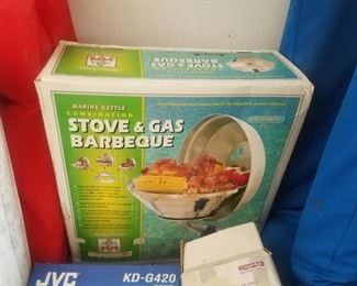 Magma - stainless kettle gas boat / camping grill. NEW in box, with universal mount. This item is available for "pre-sale" at $100.00