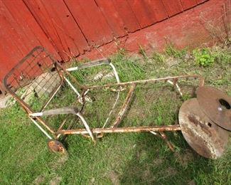 very old lounge chair frame