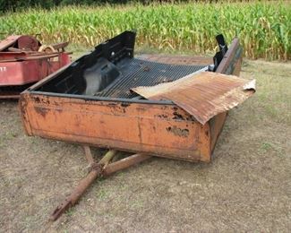 old truck bed trailer