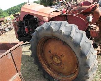 Massey Harris 44 Diesel, no idea of running condition, been in barn for many years