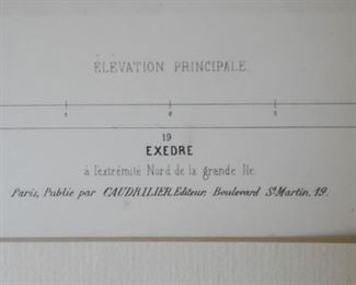 Framed Architecture Elevation Prints, France / French - Le Moniteur des Architectes