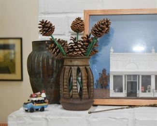 Copper Vase, Studio Pottery