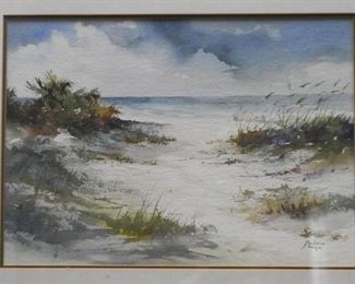 Framed Artwork - Watercolor, Signed