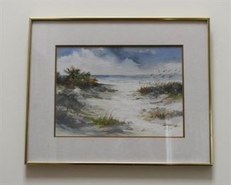 Framed Artwork - Watercolor, Signed