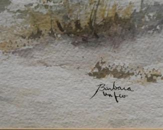 Framed Artwork - Watercolor, Signed