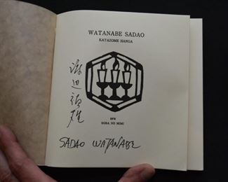 Woodblock Print Art Book, Signed by Sadao Watanabe