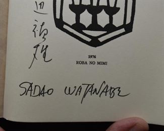 Woodblock Print Art Book, Signed by Sadao Watanabe