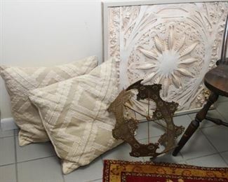 Throw Pillows, Pierced Metal Lamp Shade