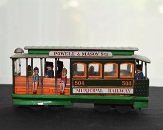 Vintage Tin Toy - San Francisco Cable Car (there are 2 of these)