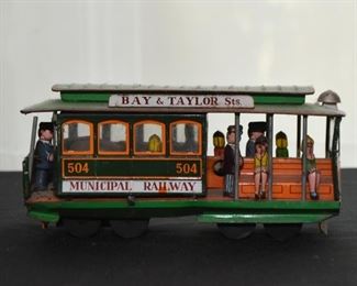Vintage Tin Toy - San Francisco Cable Car (there are 2 of these)