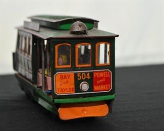 Vintage Tin Toy - San Francisco Cable Car (there are 2 of these)