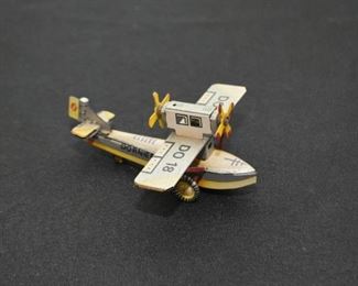 Tin Airplane Miniature Toy