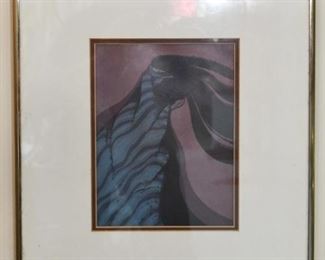 Framed Woodblock Print by Amado Maurilio Pena, Jr.