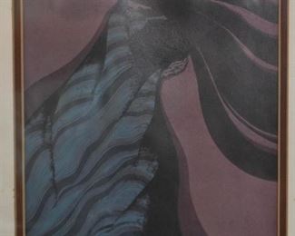 Framed Woodblock Print by Amado Maurilio Pena, Jr.