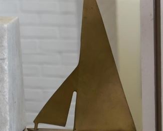 Brass Sailboat Figure