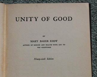 "Unity of Good" by Mary Baker Eddy - Antique Books (there are 2 of these)
