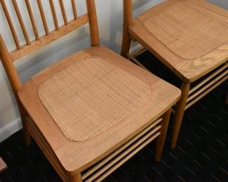 Wooden Spindle Back Chairs with Cane Seats (there are 5 of these available)