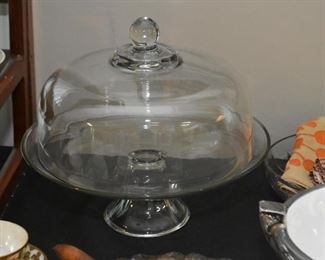 Cake Plate / Pedestal with Dome