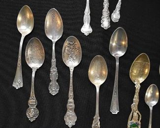Sterling Silver Souvenir Spoons and Utensils