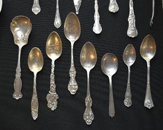 Sterling Silver Souvenir Spoons and Utensils